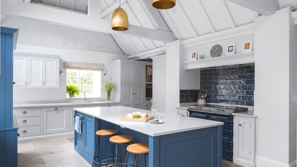 This once dark kitchen was transformed into a light, fresh space