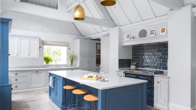 This once dark kitchen was transformed into a light, fresh space