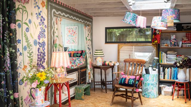 Inside Lucy Tiffney’s at-home art studio