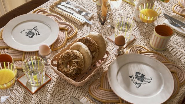 Oliver Bonas just dropped its tableware collection with Shrimps