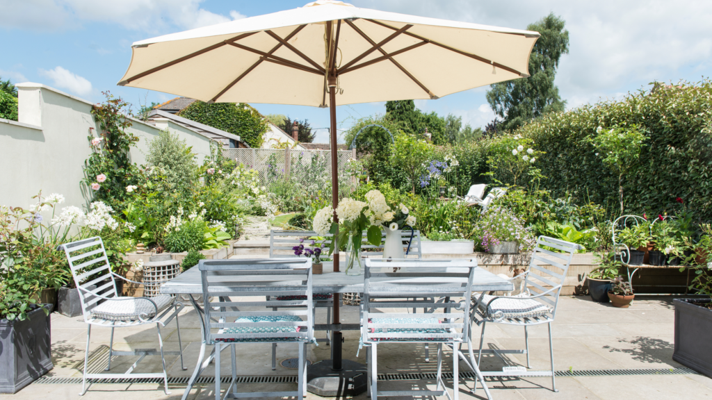 H&M’s minimalist parasol will give your garden a glow-up
