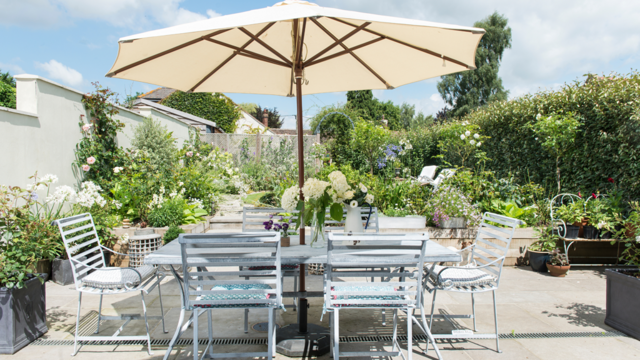 H&M’s minimalist parasol will give your garden a glow-up