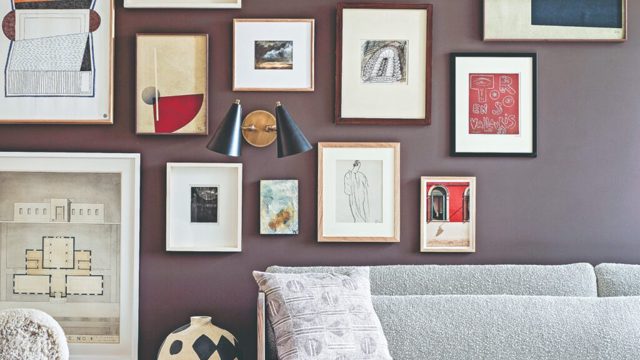 My favourite trick for hanging frames without damaging walls
