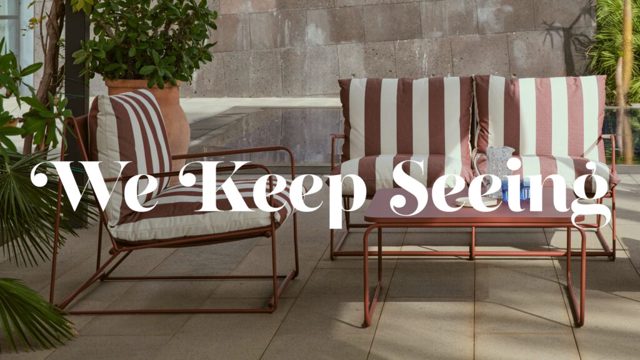 The striped garden furniture trend is coming for your garden