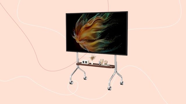I’m obsessed with this viral TV stand on wheels