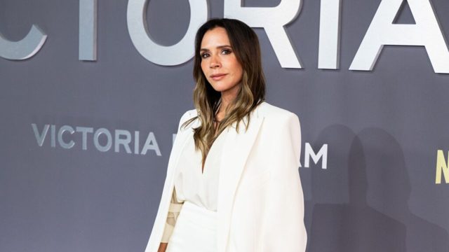 Victoria Beckham replaced a coffee table with an ottoman