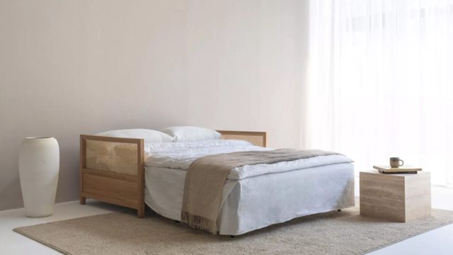 I think this John Lewis sofa bed is the most stylish option