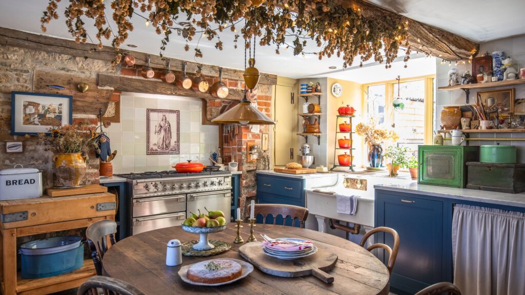 This unique 17th-century home has been carefully restored and filled with vintage treasures