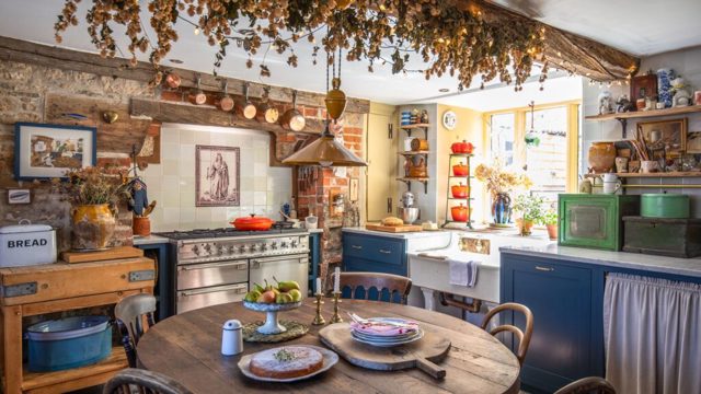 This unique 17th-century home has been carefully restored and filled with vintage treasures