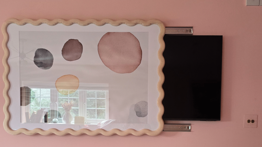 This clever hack transforms an ugly TV with a Habitat frame