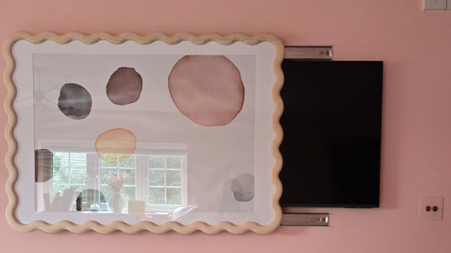 This clever hack transforms an ugly TV with a Habitat frame