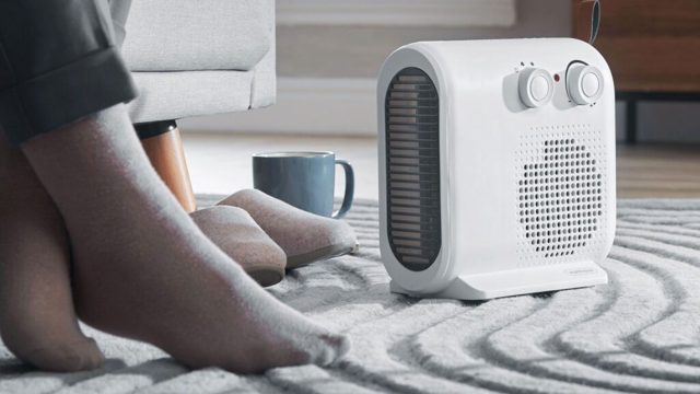 Where is the best place to put an electric heater in a room?