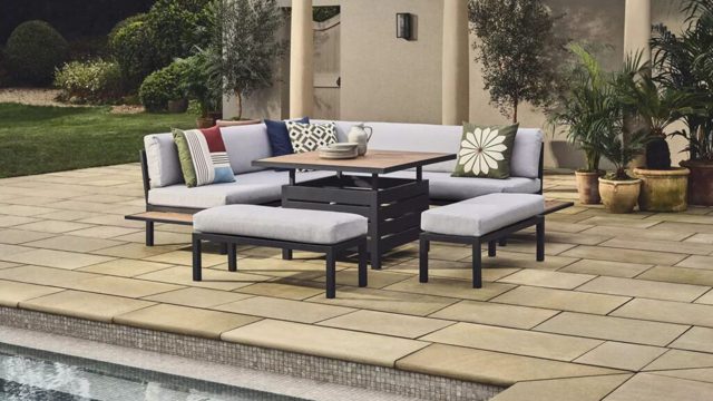 This John Lewis outdoor set combines dining and lounging