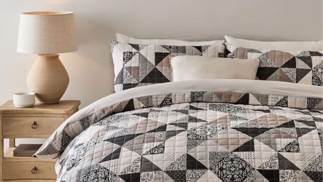 Next’s pretty quilted duvet cover can also warm up your bed