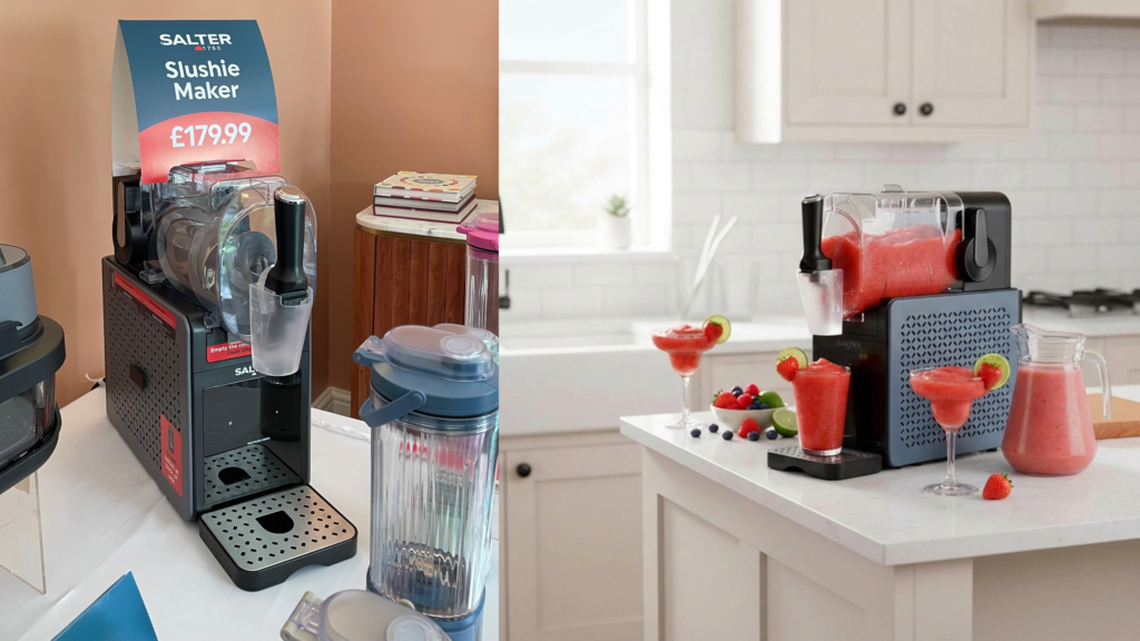 I got a sneak peek at Salter’s budget slushie machine