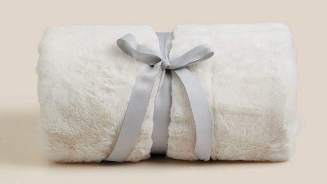 This £29.50 M&S Supersoft Faux Fur Throw is selling out fast