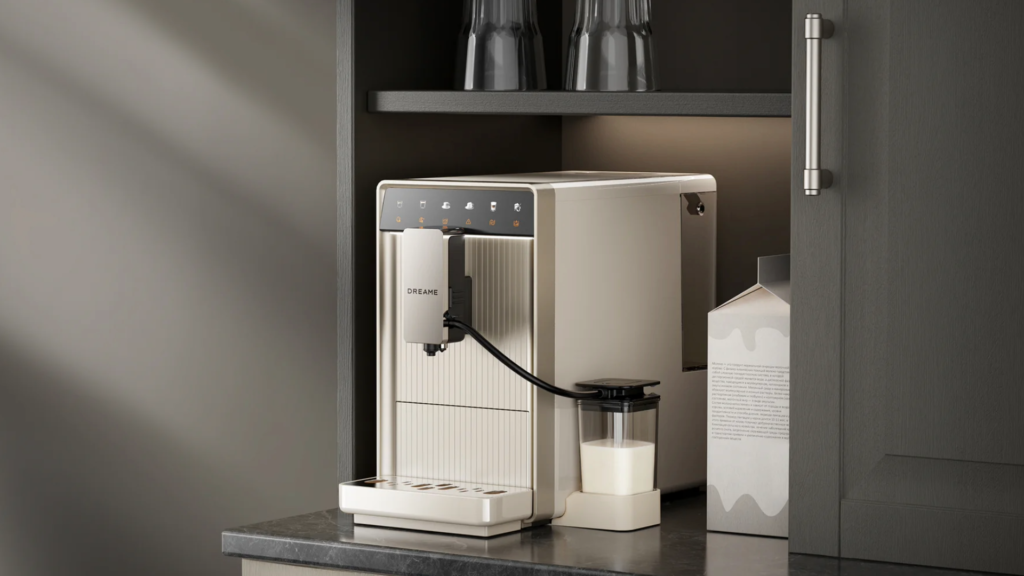 This super sleek bean-to-cup coffee machine is just 18cm wide