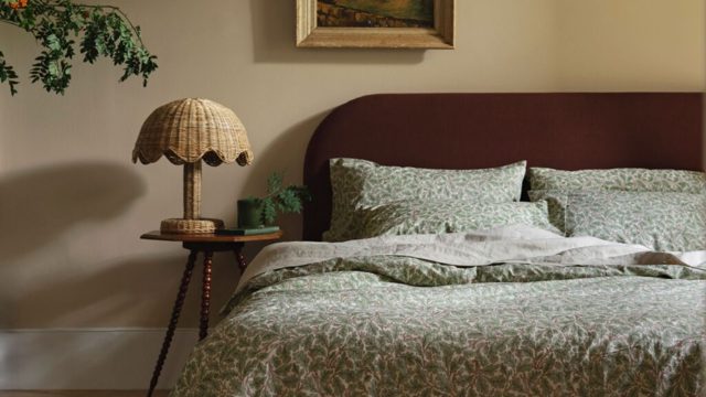 Piglet in Bed just dropped the prettiest Morris & Co bedding collection