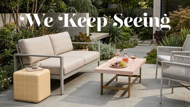 Tiled outdoor tables are the stylish garden furniture trend