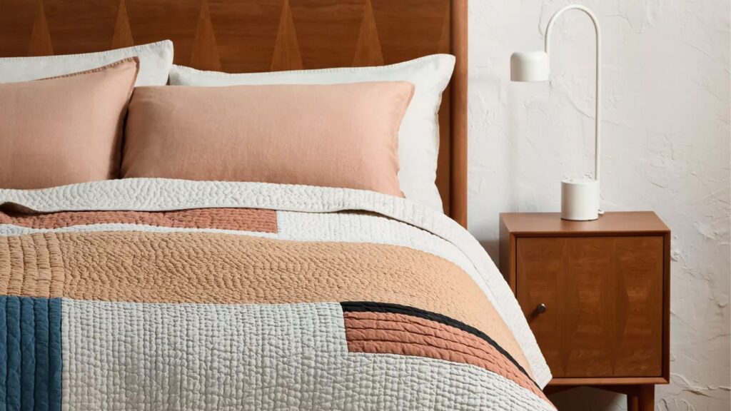 The patchwork quilt trend is a cosy season win