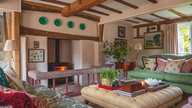 Upbeat decor has transformed this Tudor farmhouse
