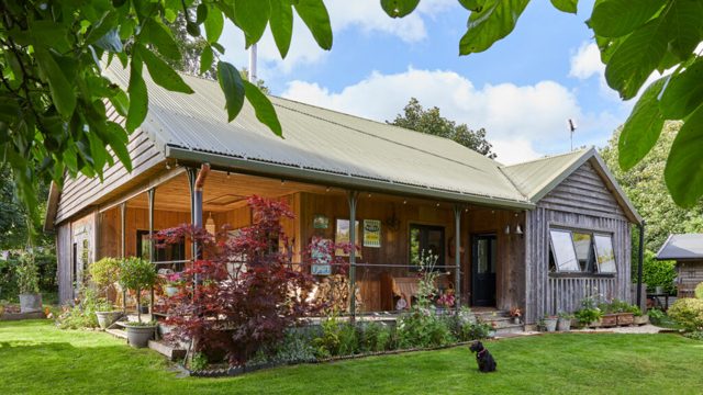 This couple swapped a Cotswold cottage for a cabin-style home