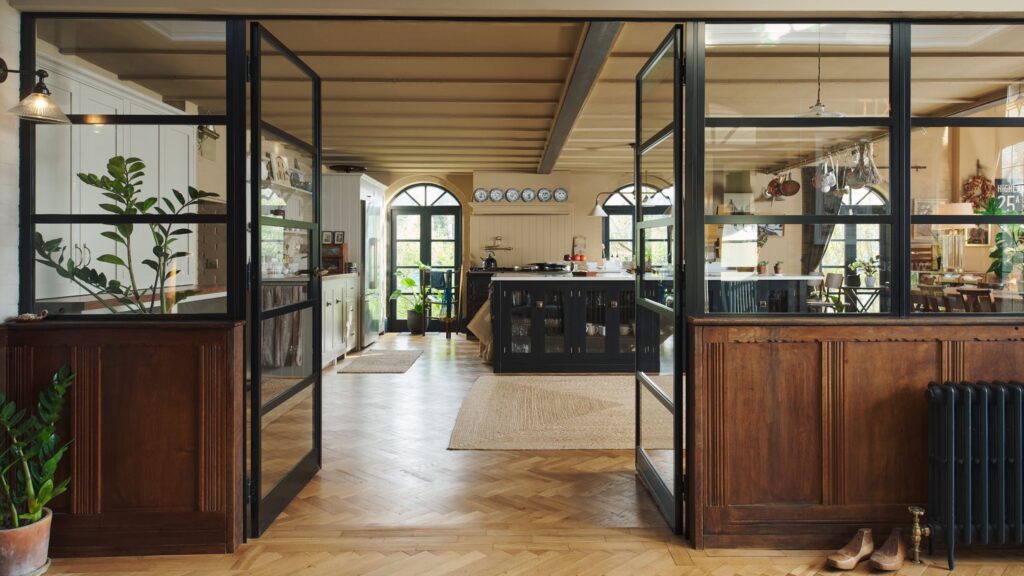 This showstopping kitchen was once an old swimming pool