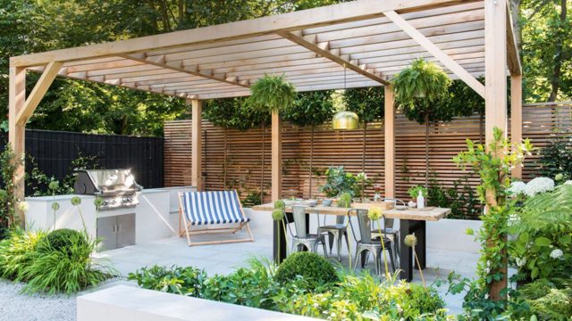 The Range’s new metal pergola looks so expensive