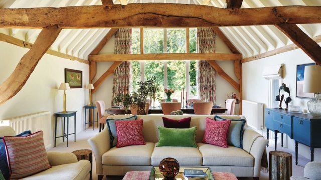 This glam house was once a barn and triple garage