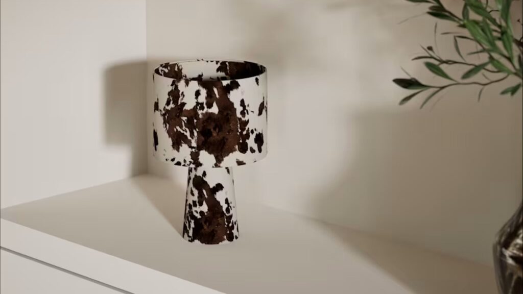 I’m obsessed with this new M&S cow print table lamp