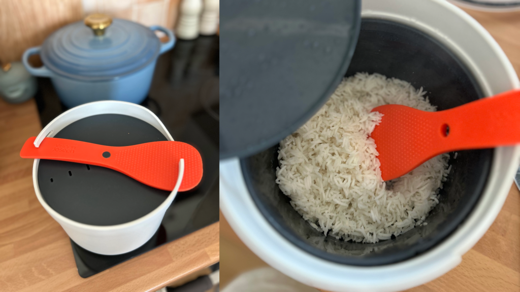 I used this Joseph Joseph gadget to cook perfect rice in 10 minutes