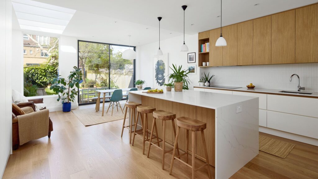 This kitchen became a clean-lined, clutter-free space