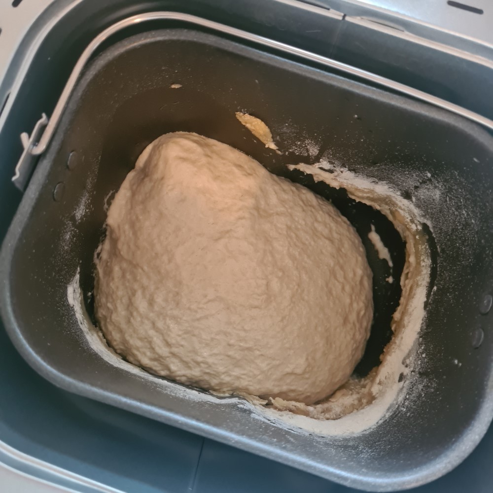 Bread dough inside Judge Electricals Digital Bread Maker