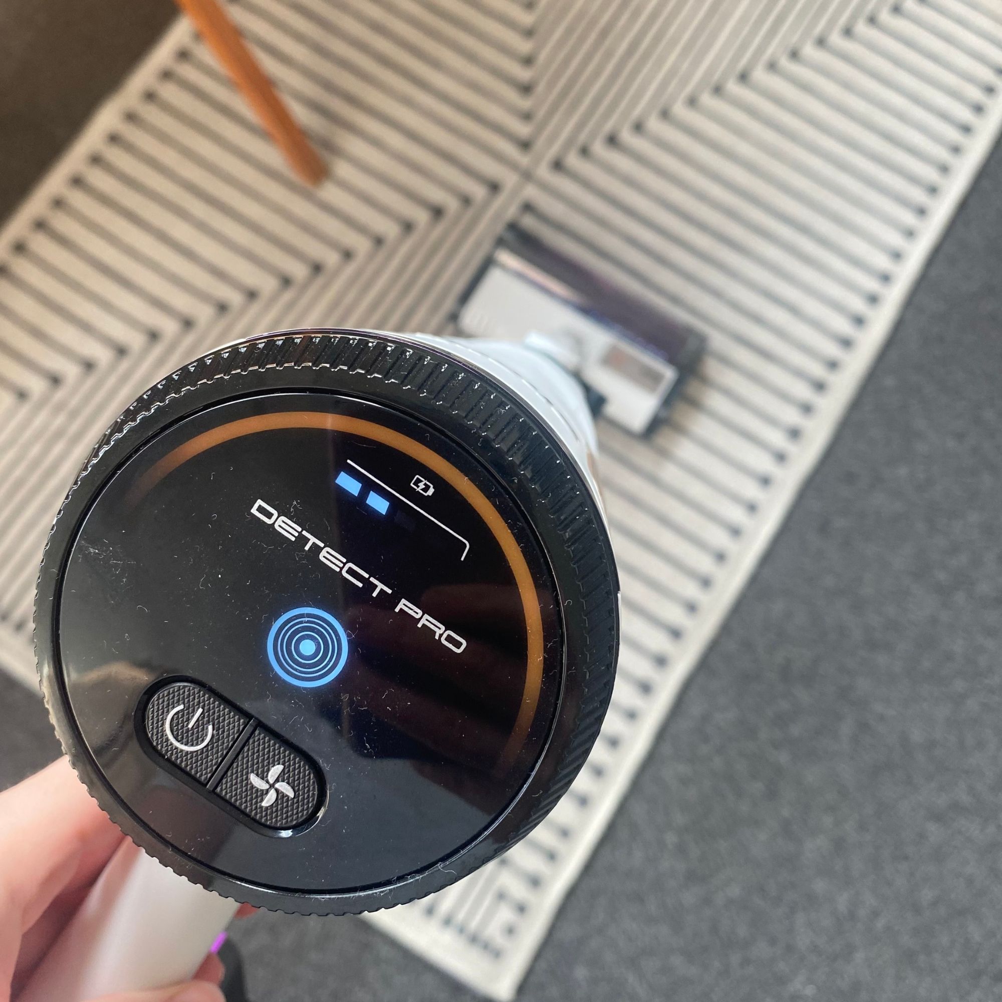 Testing the Shark Detect Pro vacuum