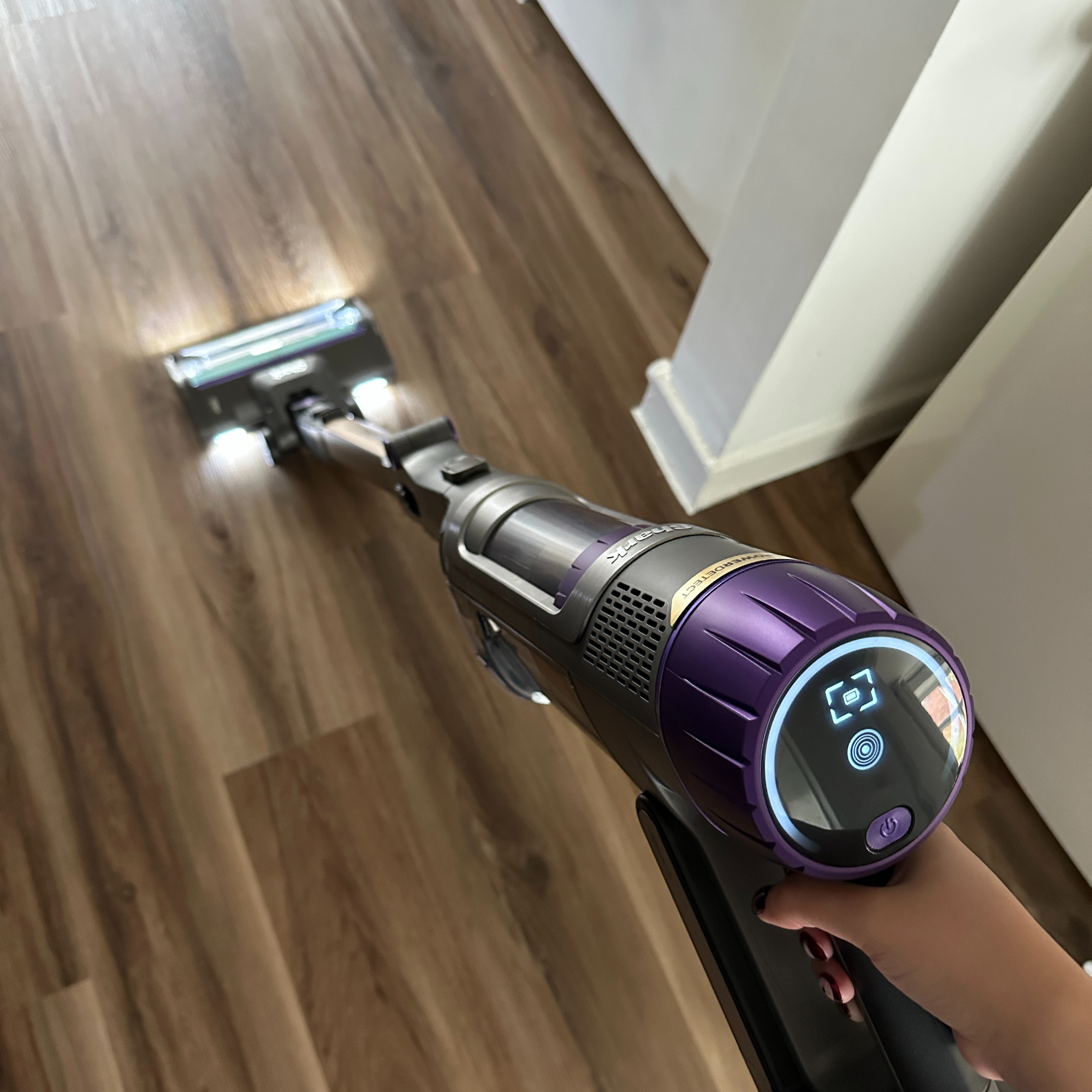 Shark PowerDetect Clean and Empty Cordless Vacuum testing process