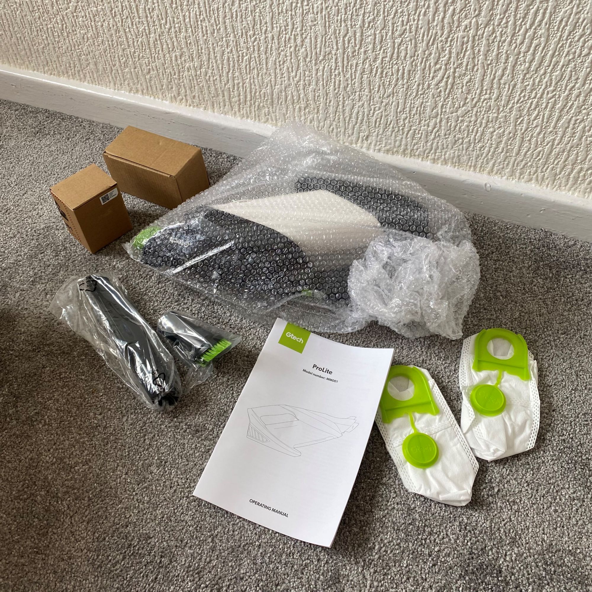 Gtech ProLite Handheld Bagged Vacuum - unboxed 