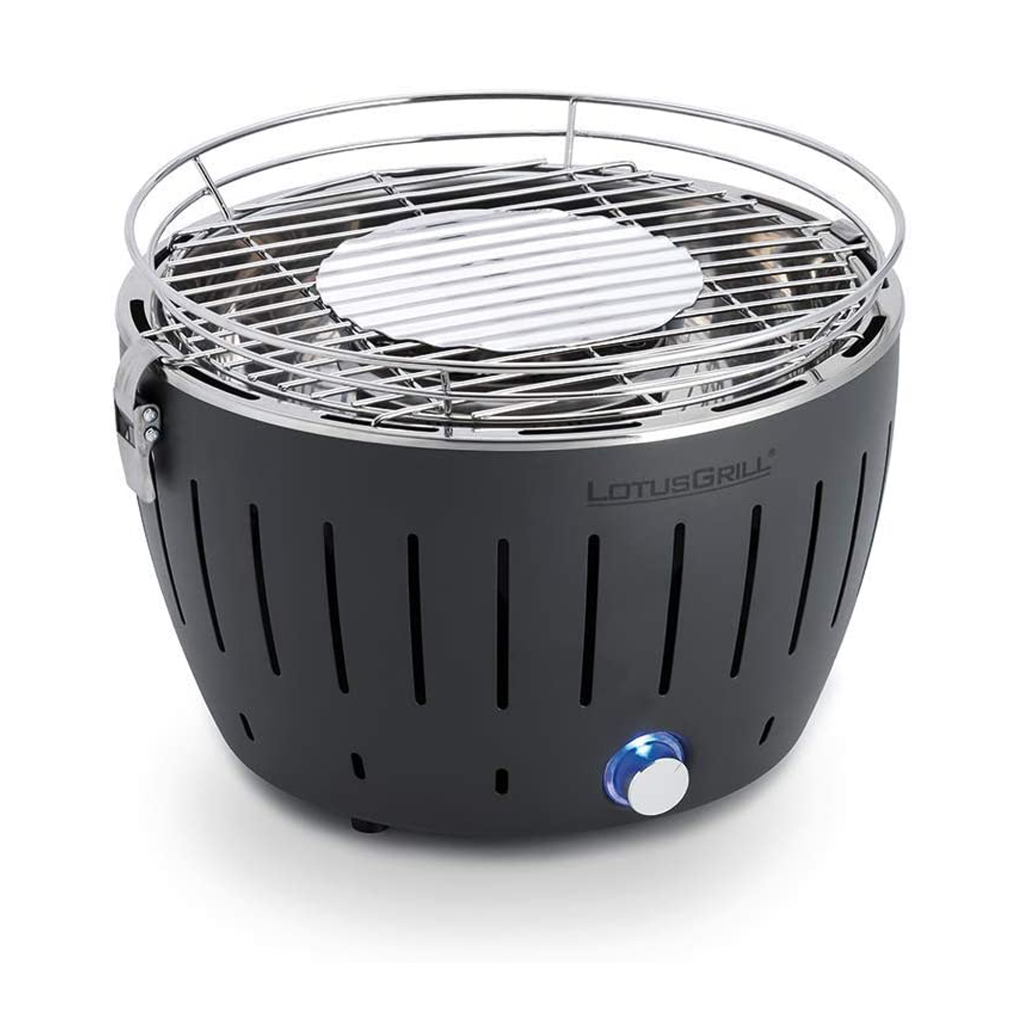 LotusGrill portable BBQ on white  background
