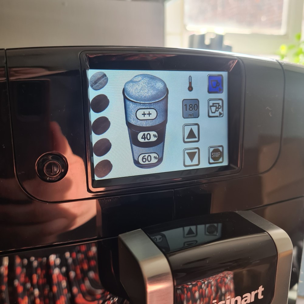 Cuisinart Veloce coffee machine digital controls 