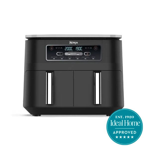 Ninja air fryer with 5 star approved badge