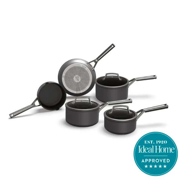 Ninja ZEROSTICK pan set on a white background