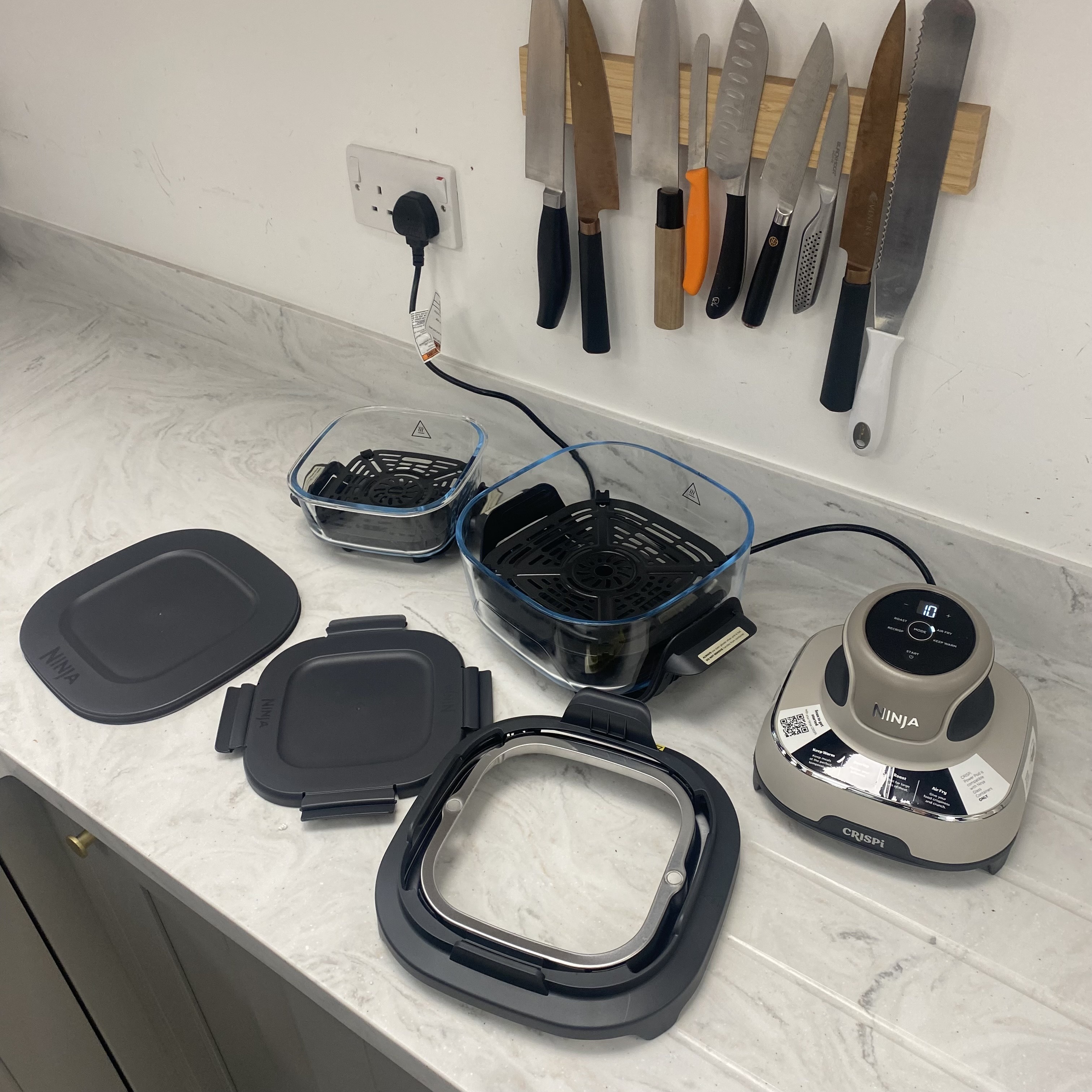 Testing the Ninja Crispi at the Ideal Home test centre 