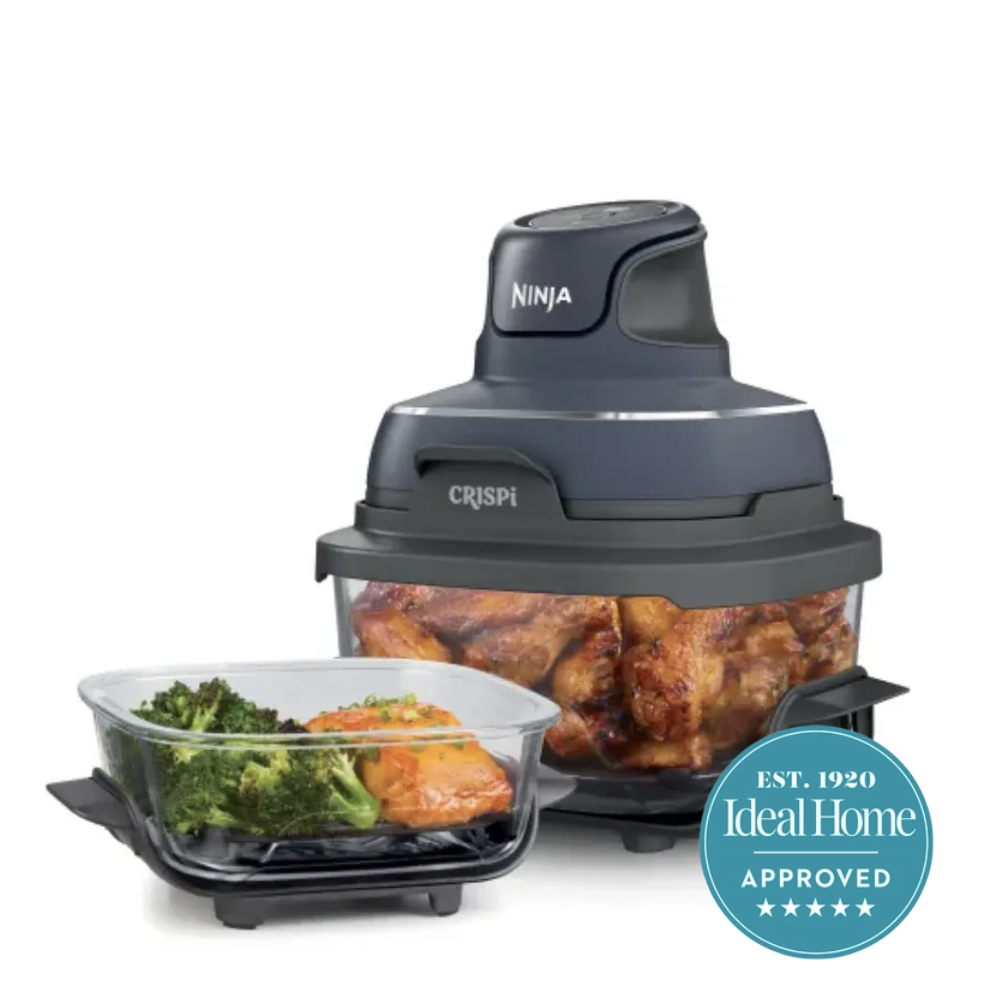 Ninja Crispi with 5 star ideal home badge 