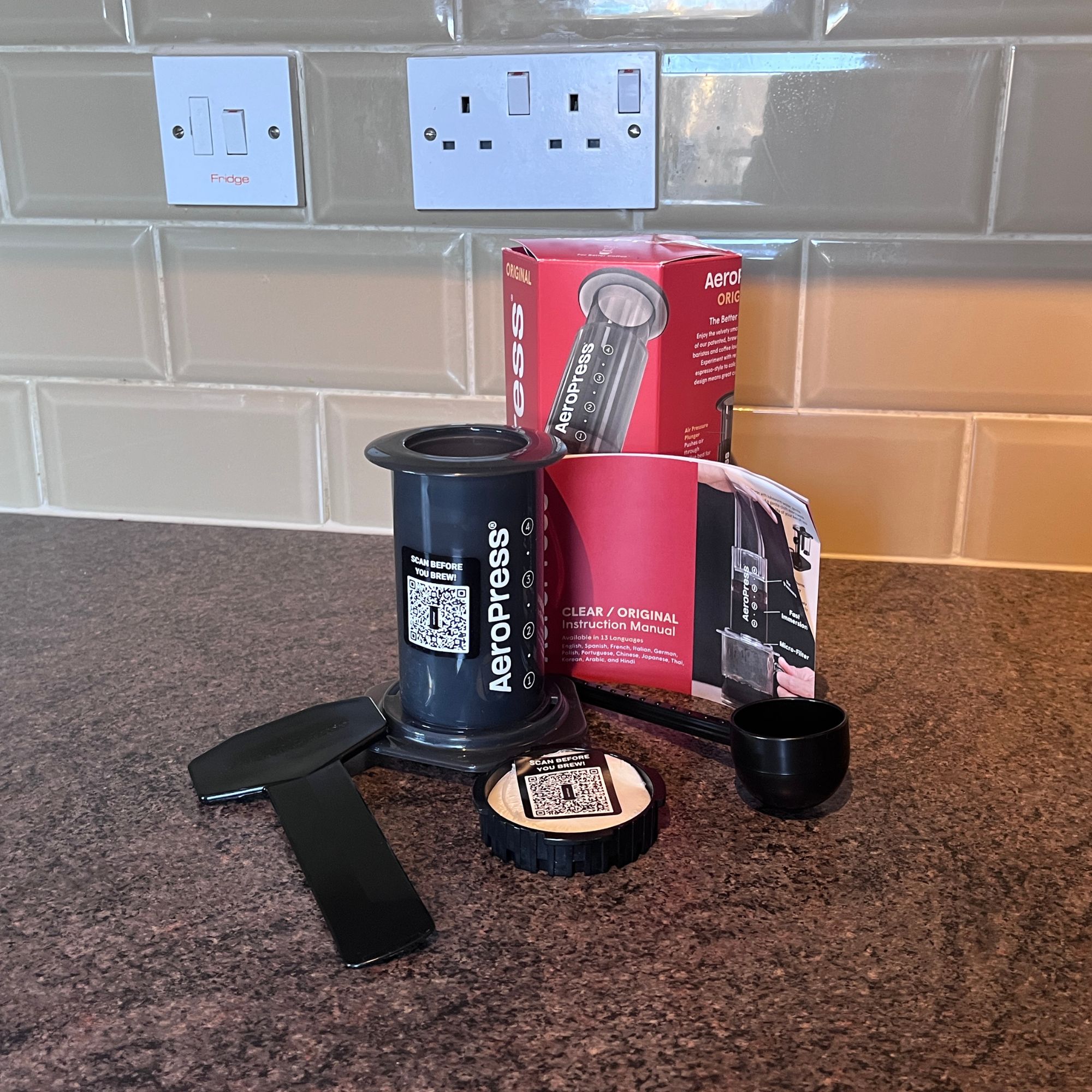 Aeropress original out of the box