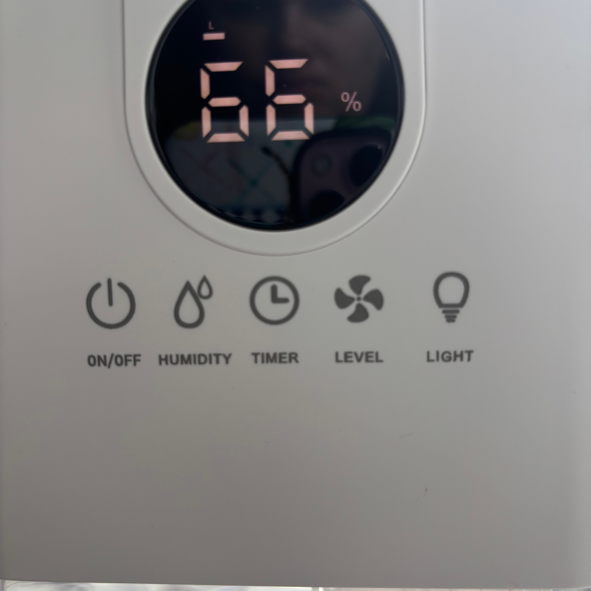 tcp dehumidifier digital display and buttons