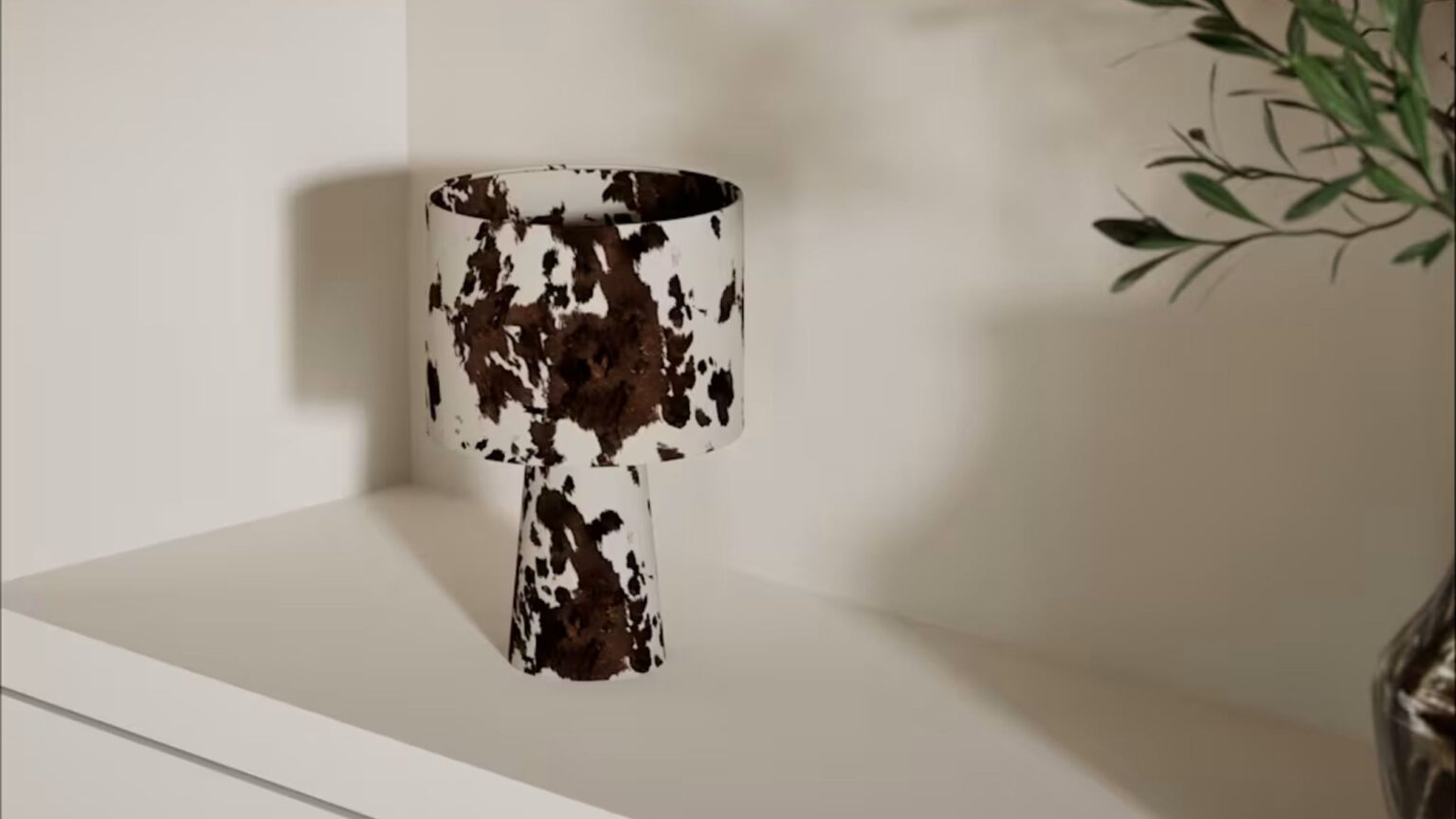 I’m obsessed with this new M&S cow print table lamp