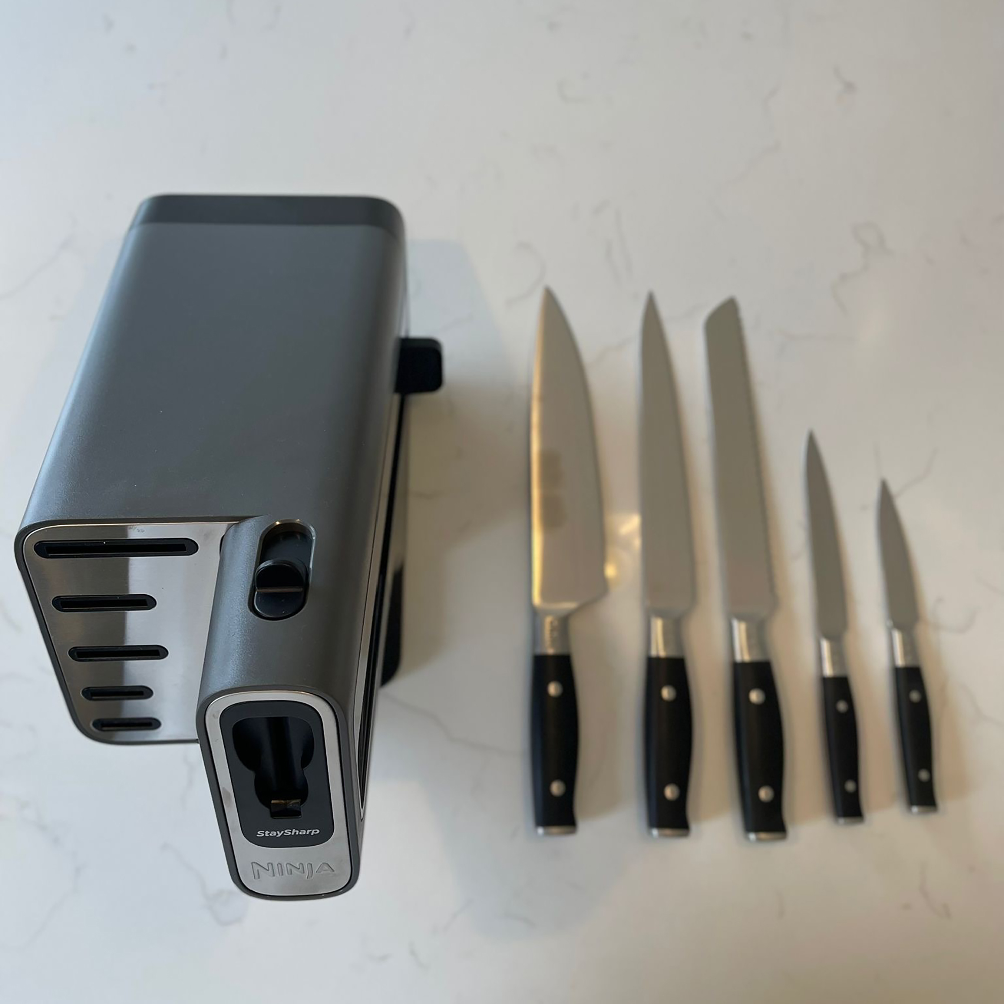 Testing the Ninja staysharp knife set 