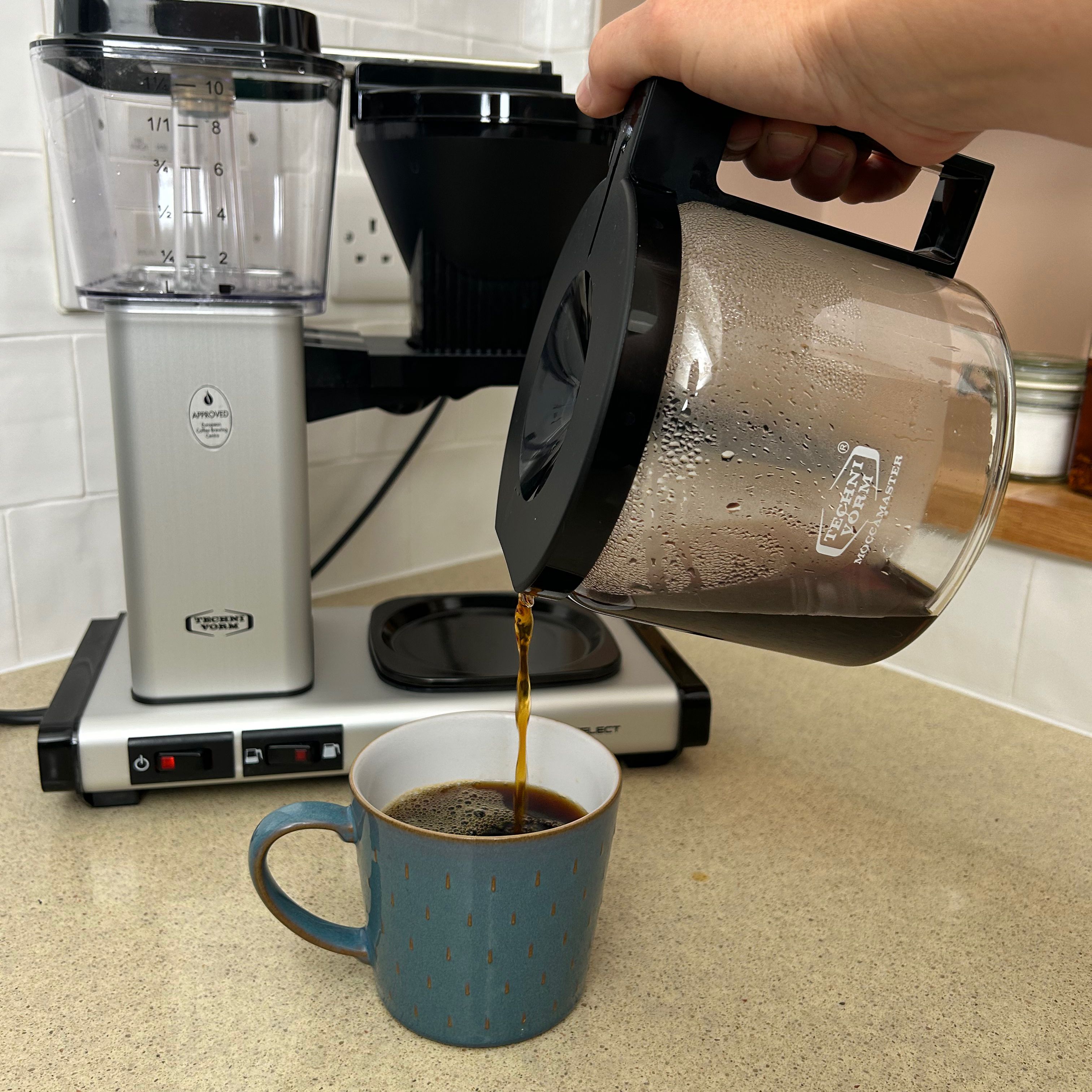 Testing the Moccamaster coffee machine 