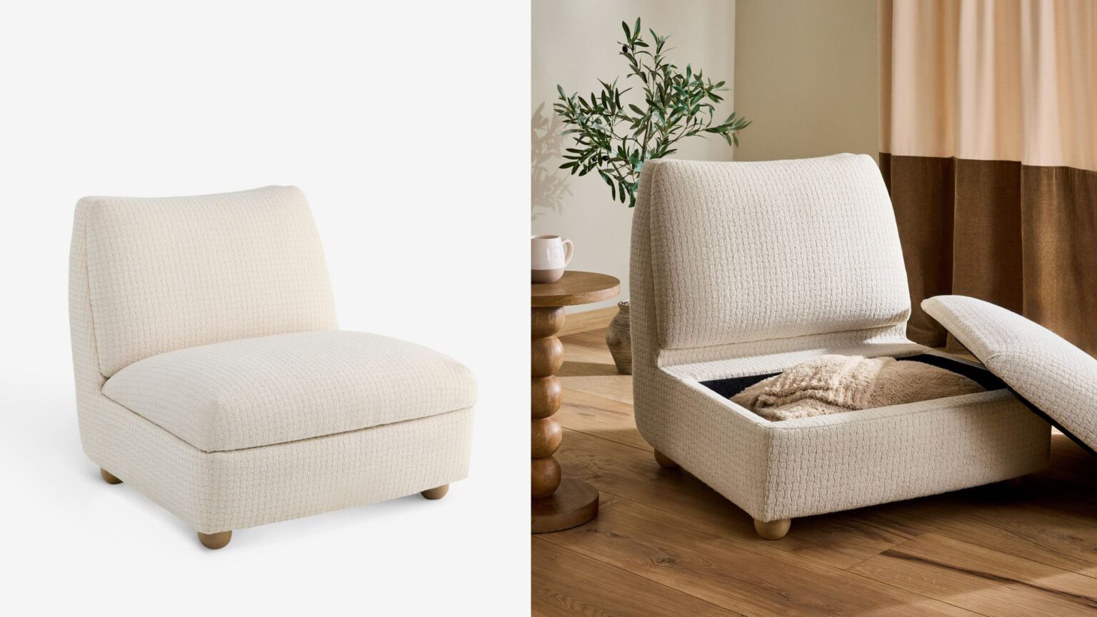 Next’s stylish new armchair comes with clever hidden storage