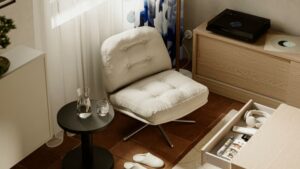The bestselling IKEA DYVLINGE chair got a neutral makeover