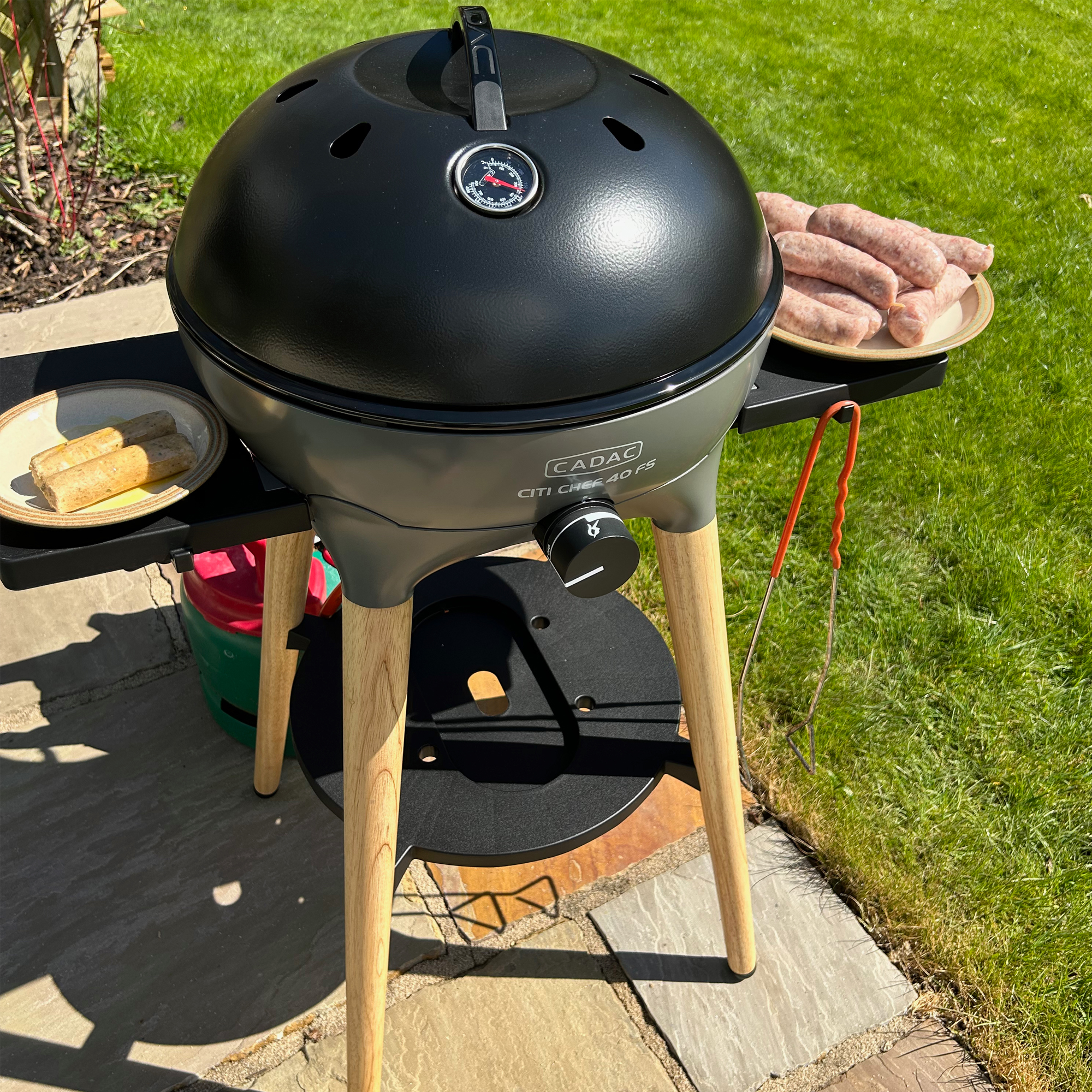 Cadac Citi BBQ during testing at home